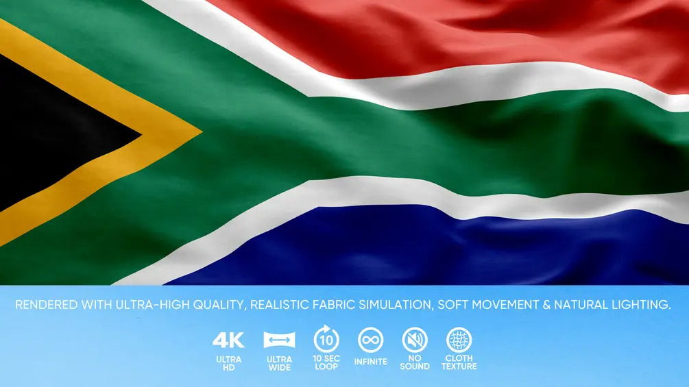 Sa Flag Animation South Africa Flag | TYTO Flags - Animated Country Flags | 4K SVG Downloads